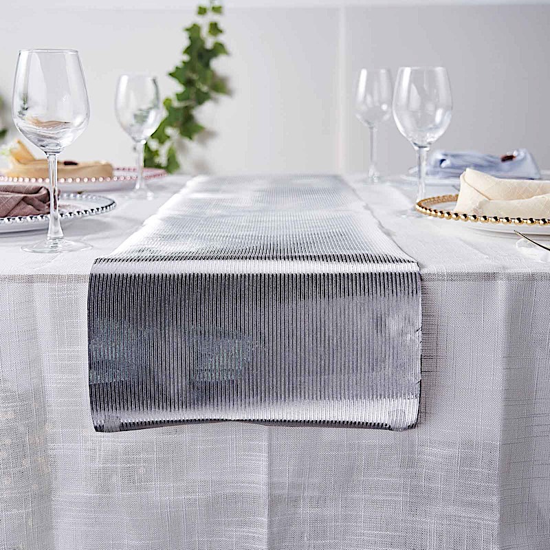 12x108" Glitter Paper Disposable Table Runner Ridge Design Design Catering - Picture 15 of 17