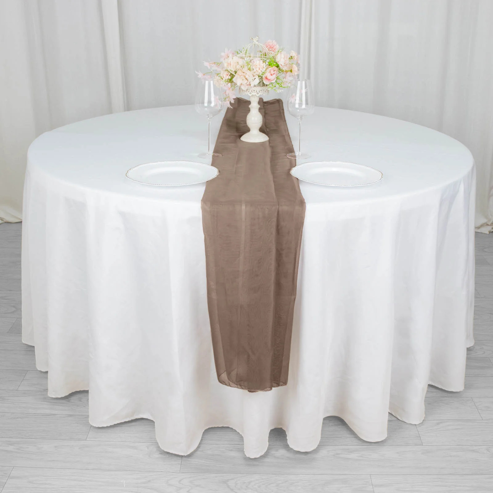 12 pcs 72" Premium Chiffon Extra Long Wedding Table Top Runners Home Decorations - Picture 196 of 242