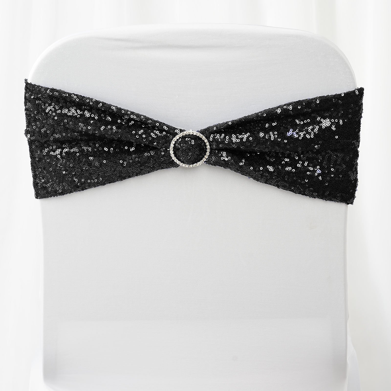 SPANDEX Sequined Chair Sashes for Wedding Party Decorations Wholesale Supplies - Picture 3 of 137