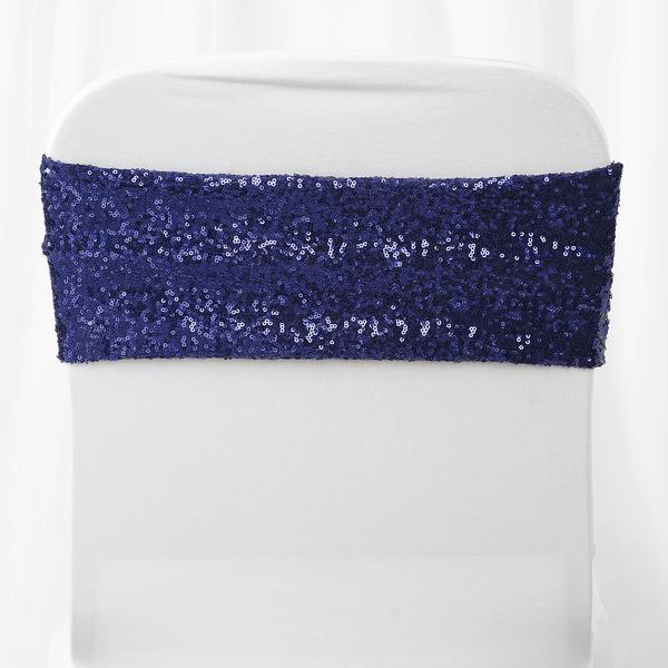SPANDEX Sequined Chair Sashes for Wedding Party Decorations Wholesale Supplies - Picture 73 of 137