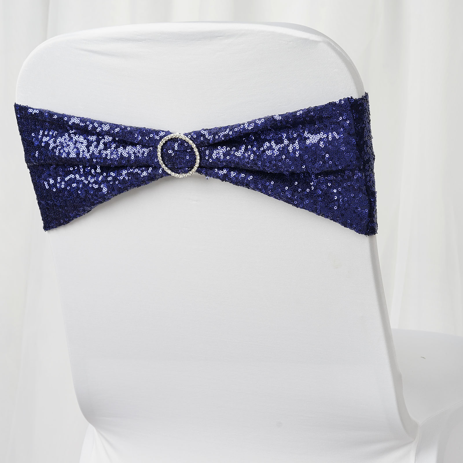 SPANDEX Sequined Chair Sashes for Wedding Party Decorations Wholesale Supplies - Picture 70 of 137