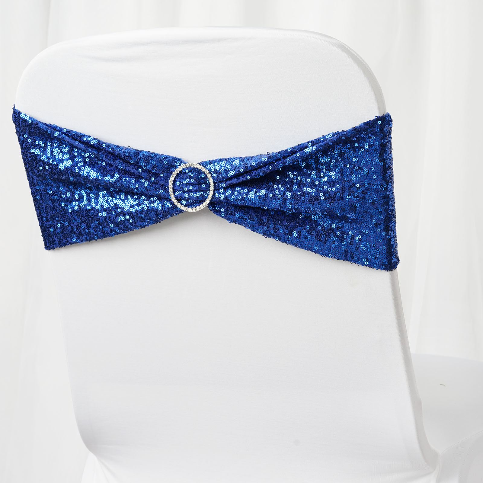 SPANDEX Sequined Chair Sashes for Wedding Party Decorations Wholesale Supplies - Picture 111 of 137