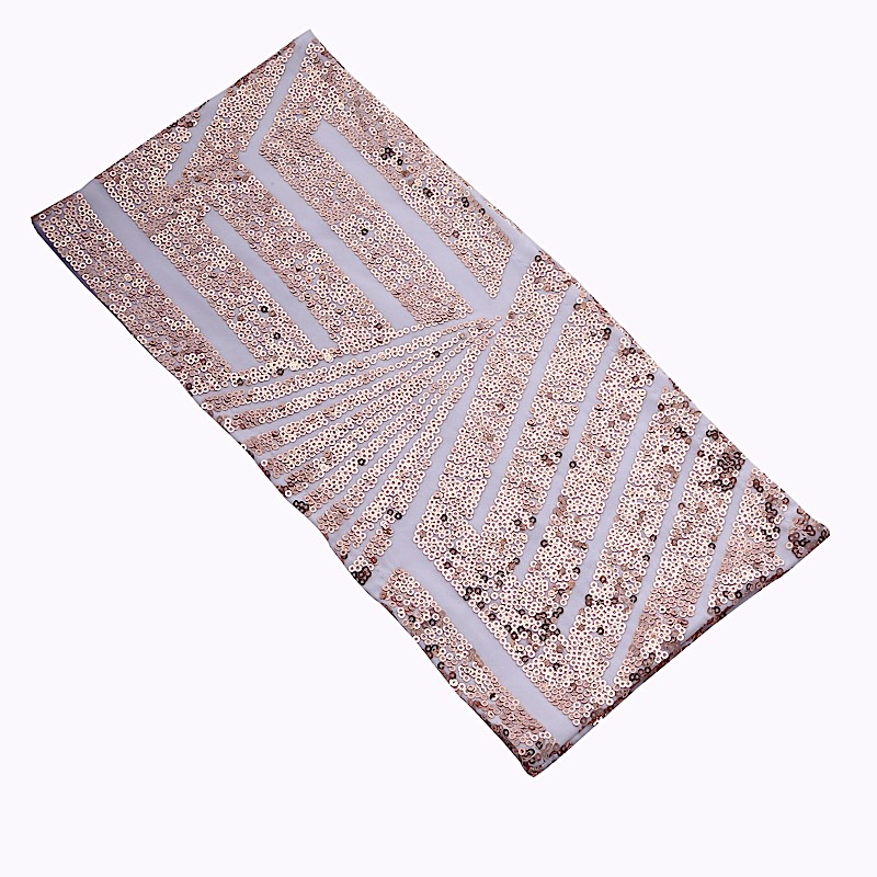 5 Spandex Stretchable Chair Sashes Geometric Sequins Party Events Decorations