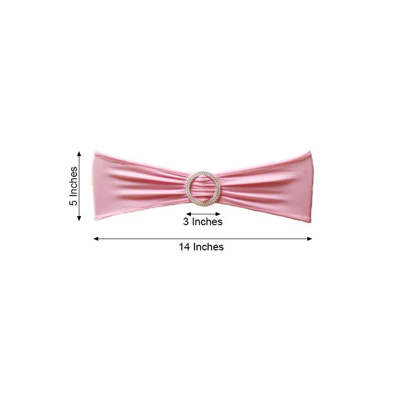 20 Spandex CHAIR SASHES with Silver Round Buckles Wedding Party Decorations SALE - Picture 122 of 188