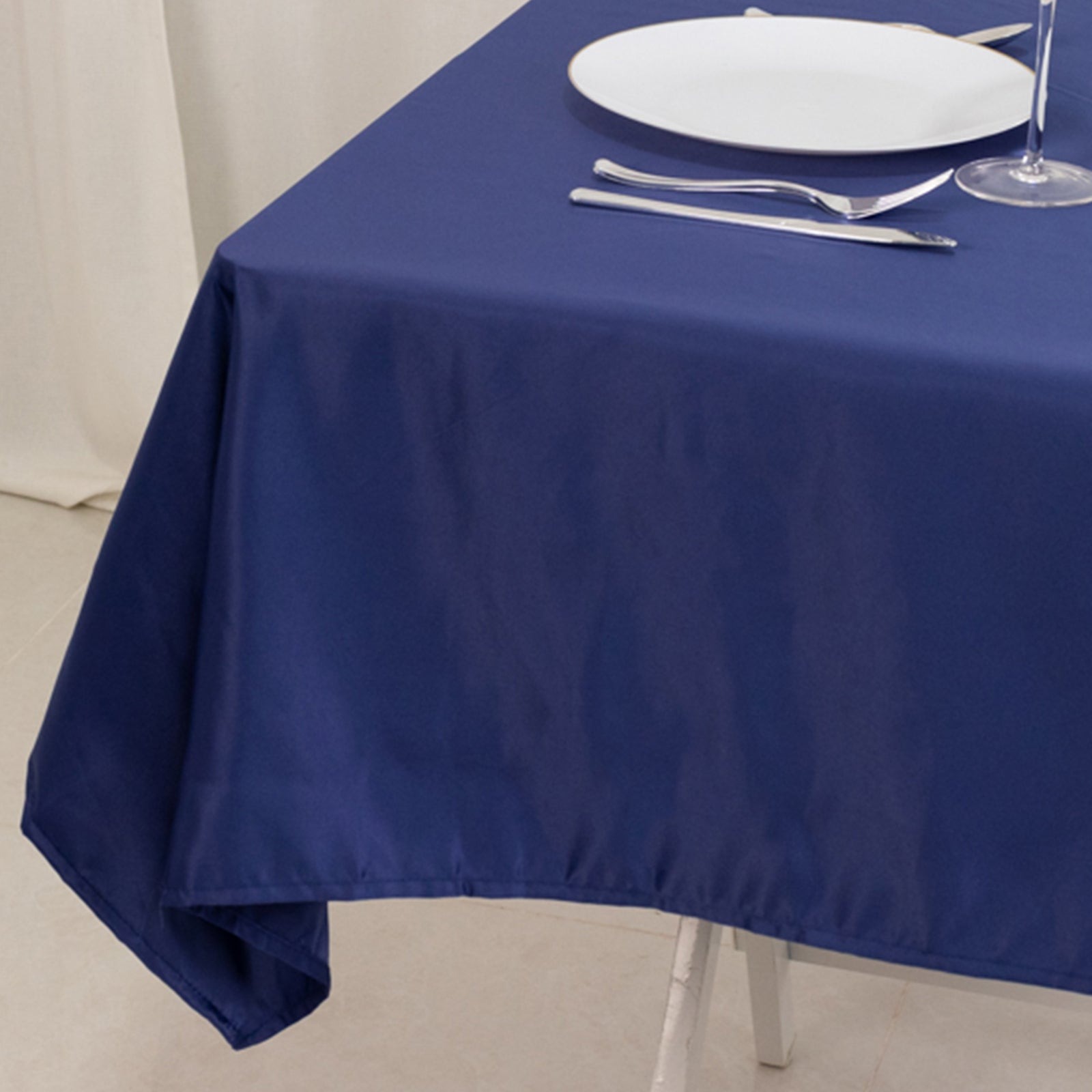 54"x54" Square Lamour Satin Tablecloths for a Wedding Party Decorations Supplies - Picture 84 of 135