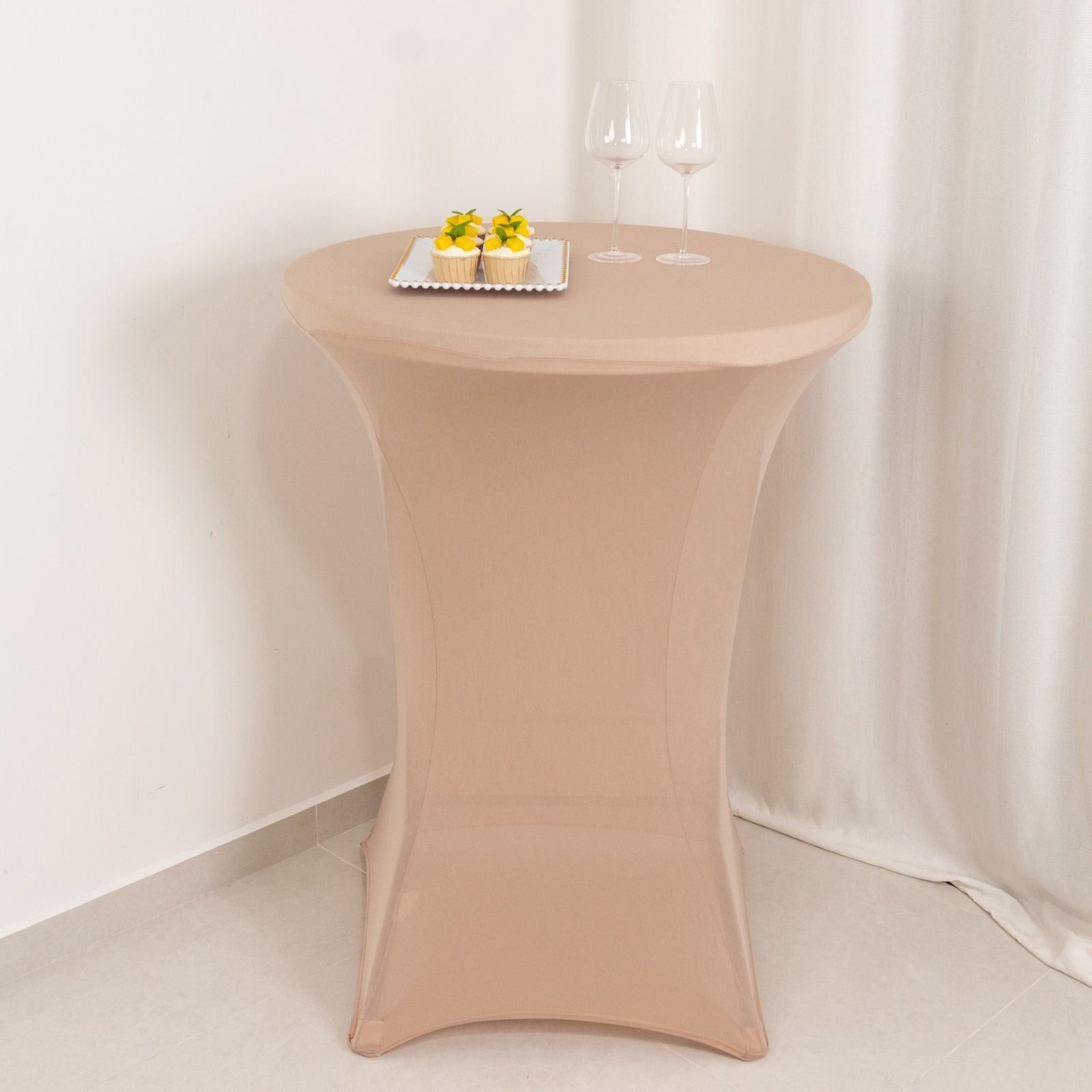 12 pcs 36" Cocktail SPANDEX Fitted Table Covers Tablecloth Wedding Linens - Picture 82 of 130
