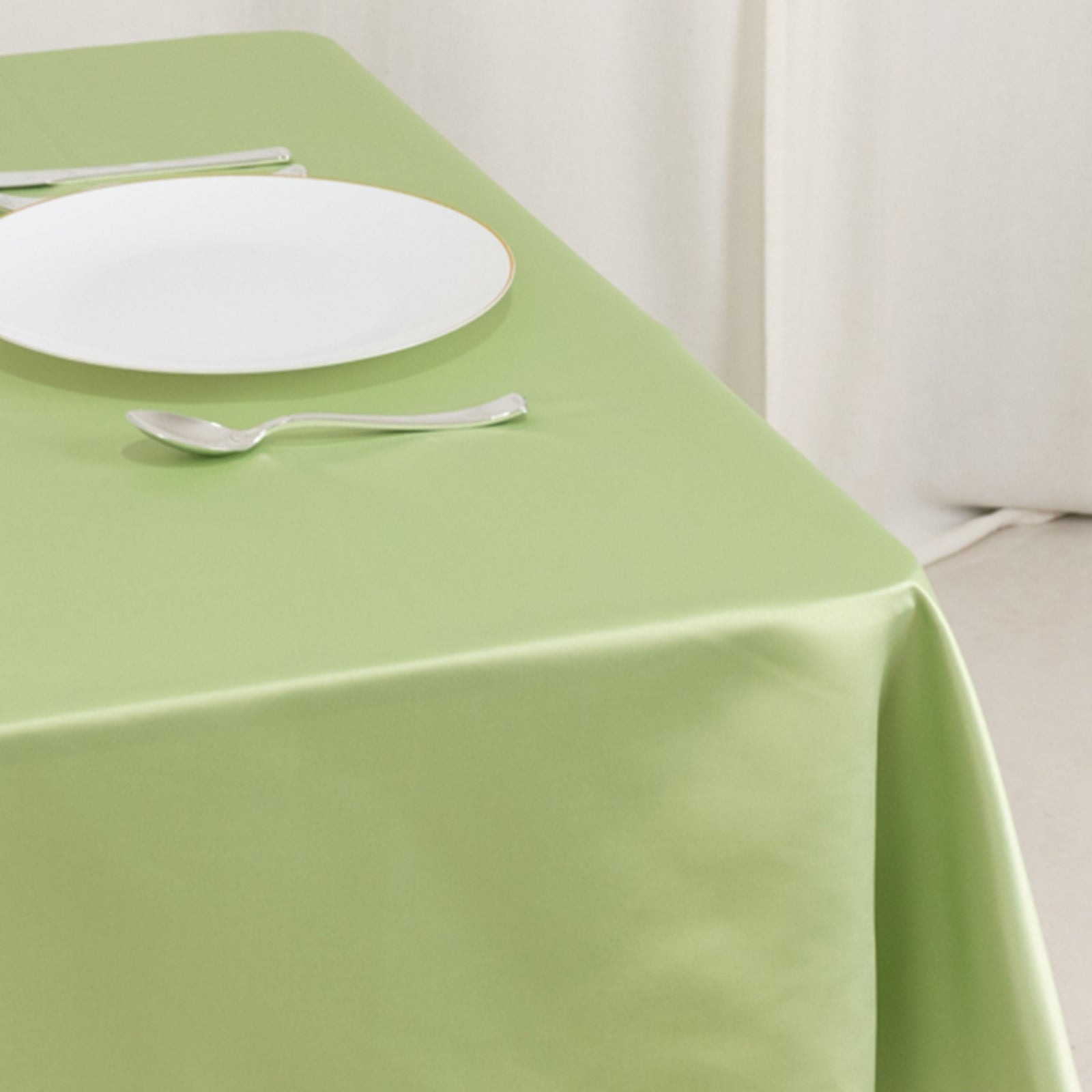 54"x54" Square Lamour Satin Tablecloths for a Wedding Party Decorations Supplies - Picture 122 of 135