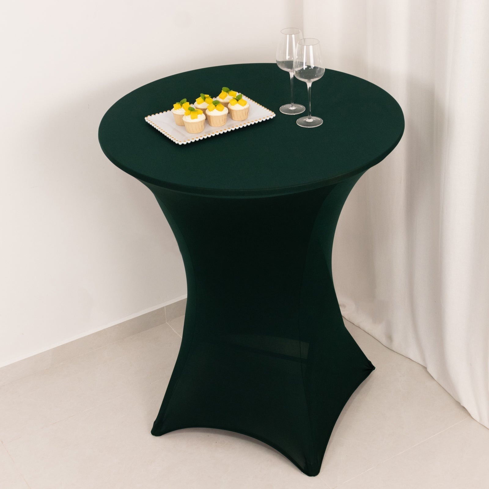 36" Elegant Spandex Cocktail Table Cover High Top Style Tablecloths Wedding - Picture 70 of 147