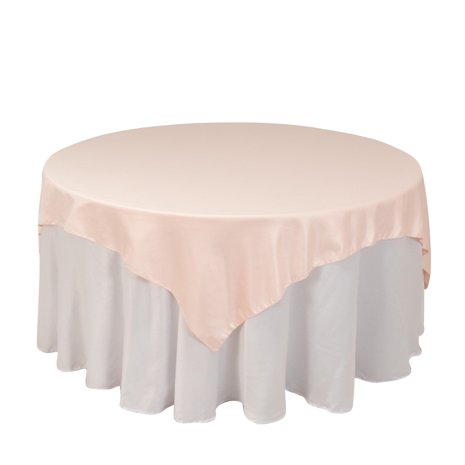 72" Square SATIN Table Overlay Smooth Finish Wedding Table Linens Decorations - Picture 20 of 171