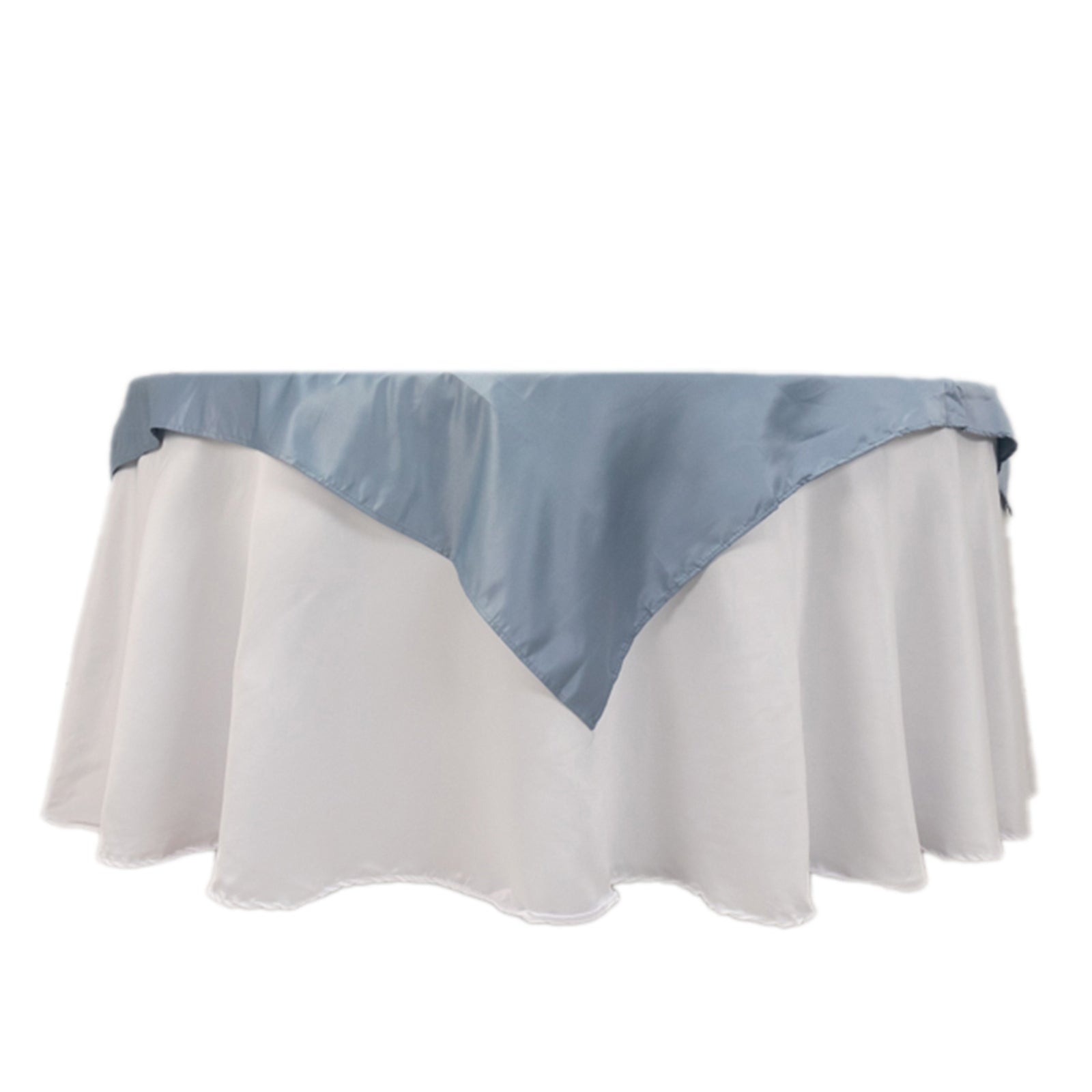 54"x54" Square Lamour Satin Tablecloths for a Wedding Party Decorations Supplies - Picture 42 of 135