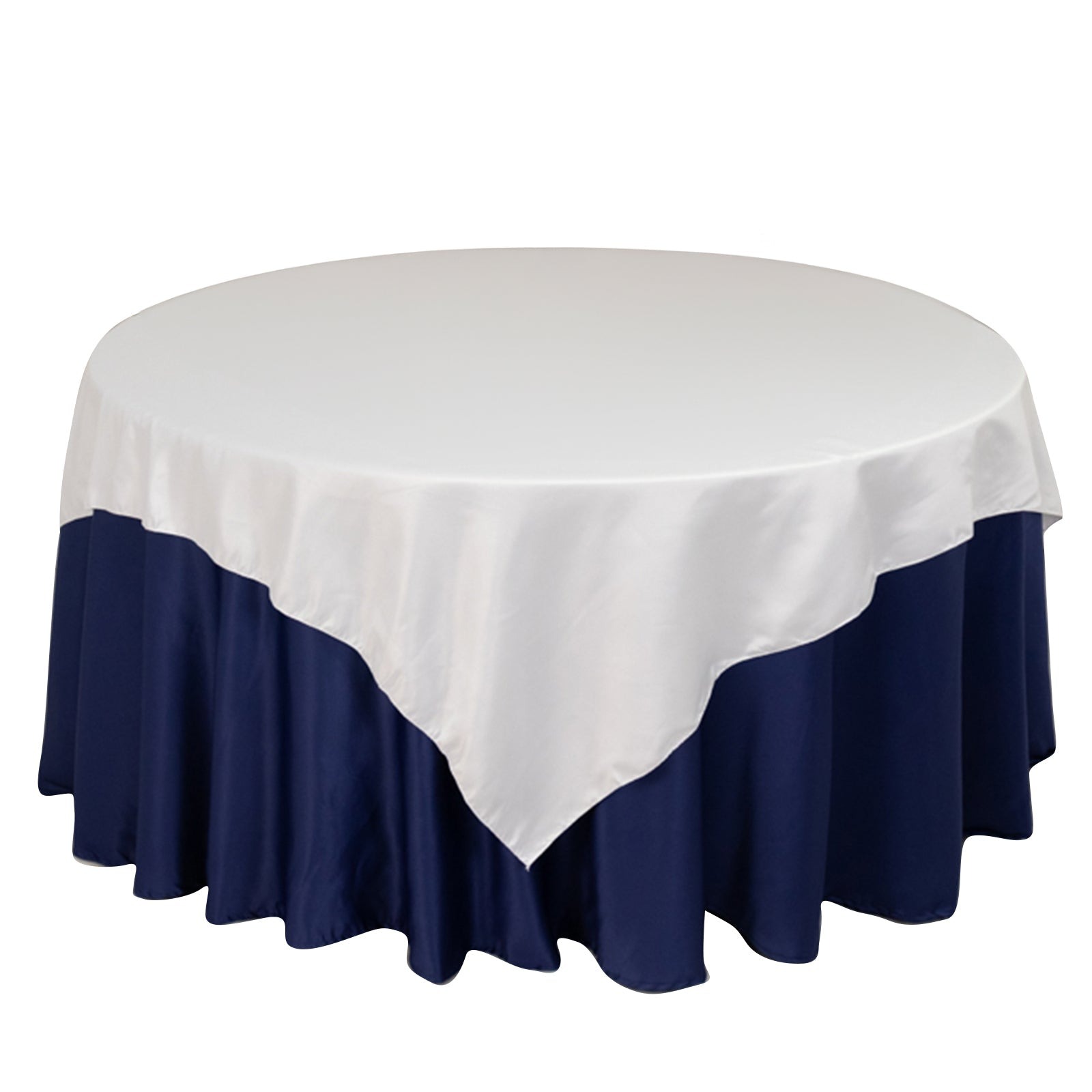 72" Square SATIN Table Overlay Smooth Finish Wedding Table Linens Decorations - Picture 164 of 171