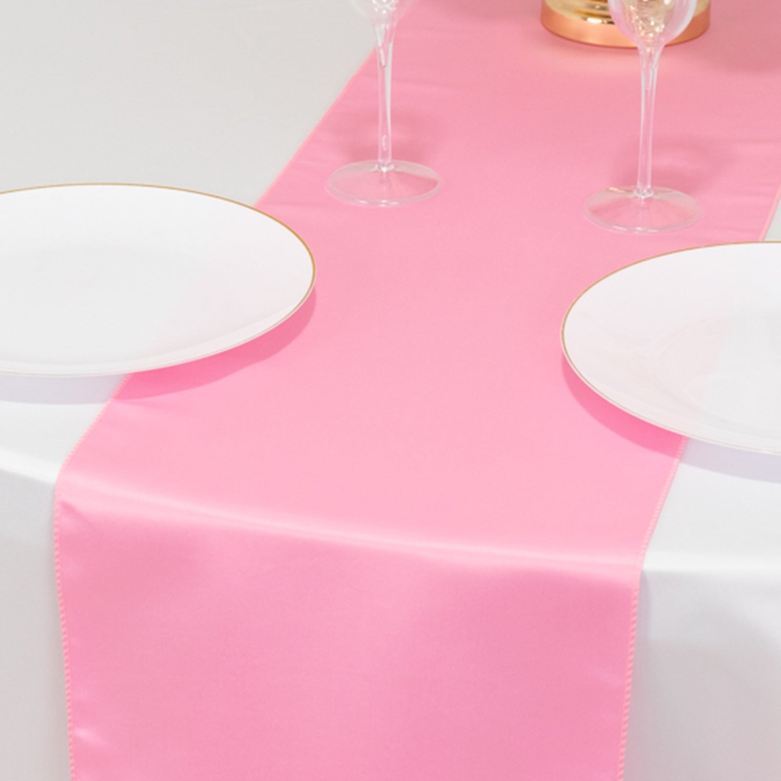 12" x 108" Satin Tischplatte Läufer glänzend Hochzeit Party Catering Dekorationen - Bild 127 von 170