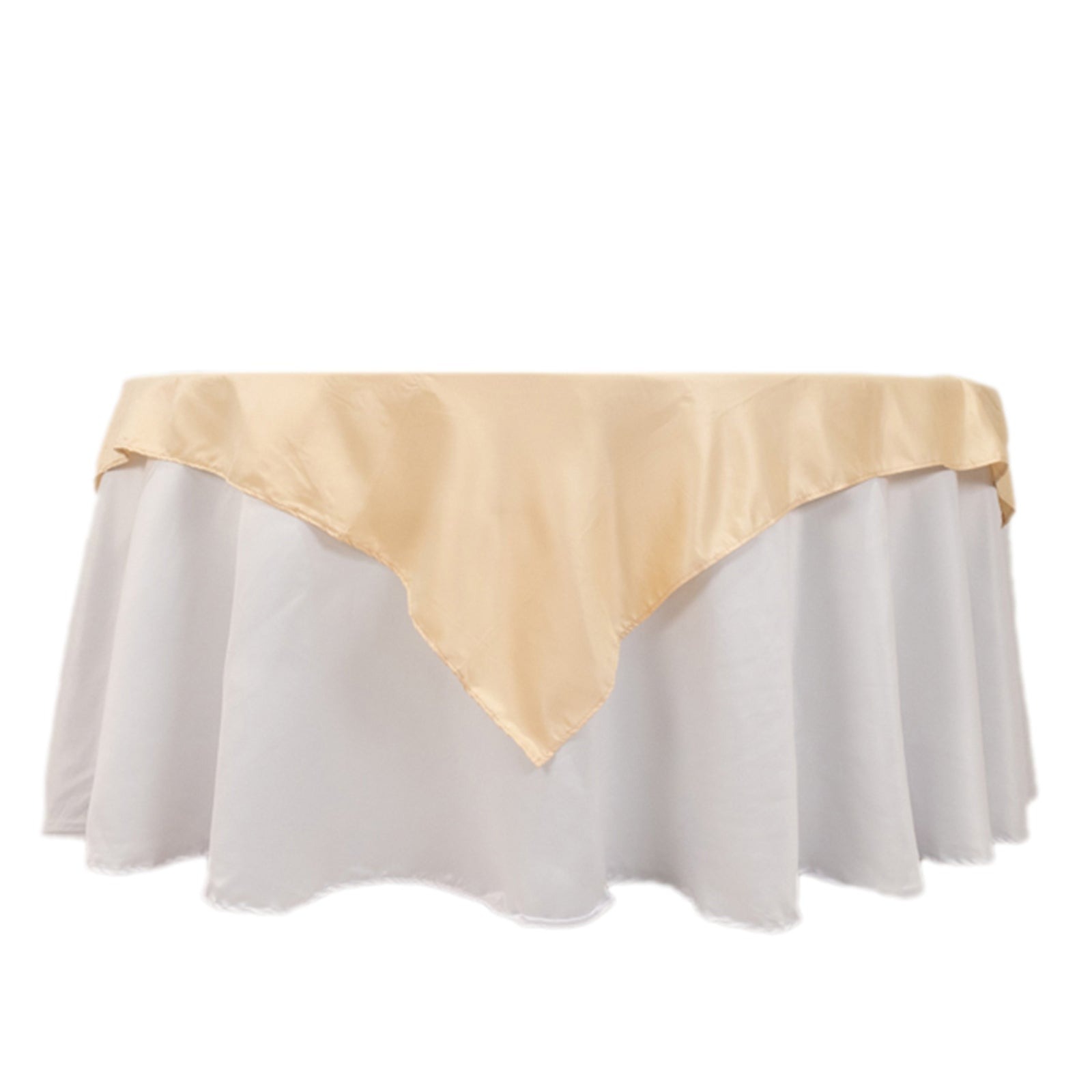 54"x54" Square Lamour Satin Tablecloths for a Wedding Party Decorations Supplies - Picture 9 of 135