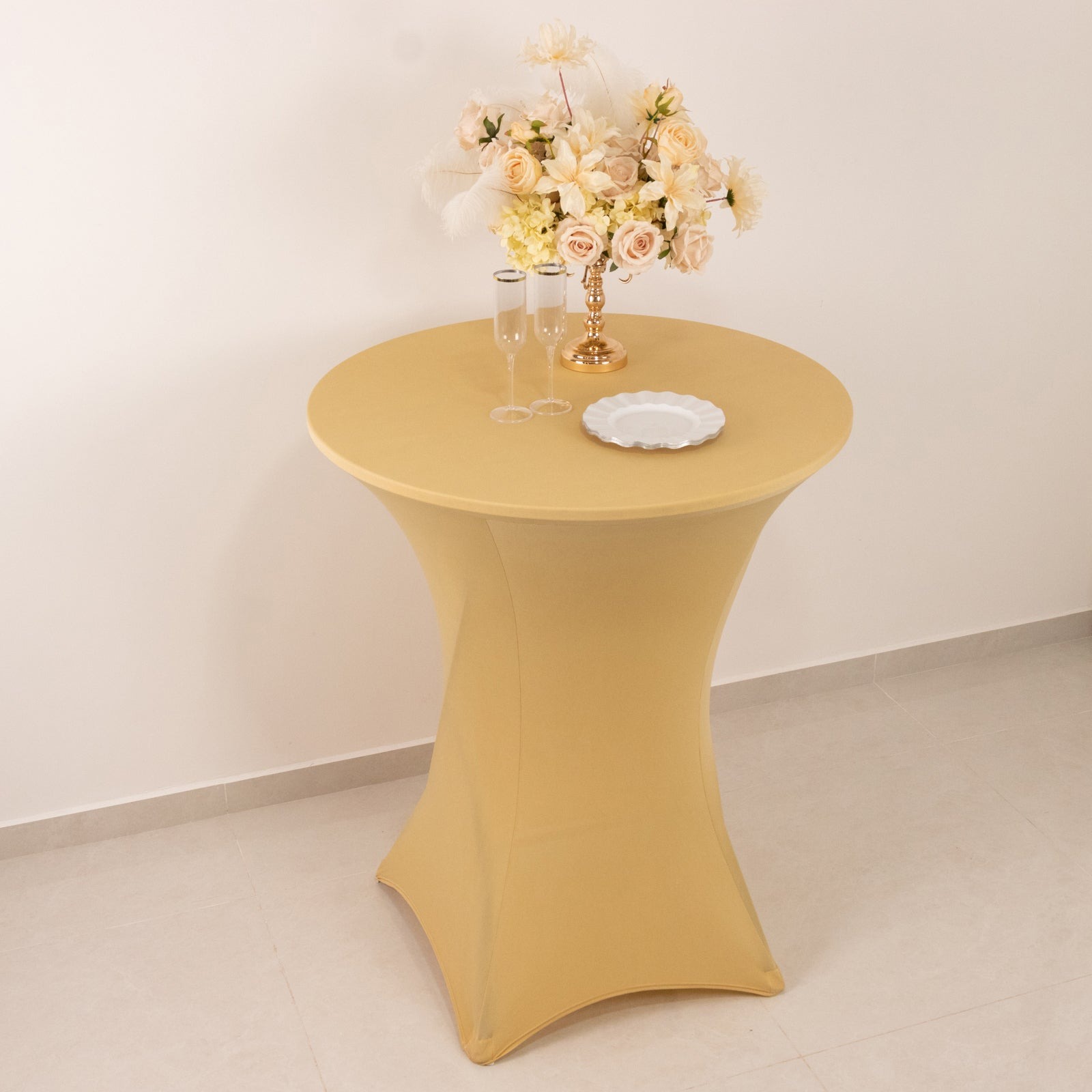 36" Elegant Spandex Cocktail Table Cover High Top Style Tablecloths Wedding - Picture 37 of 147