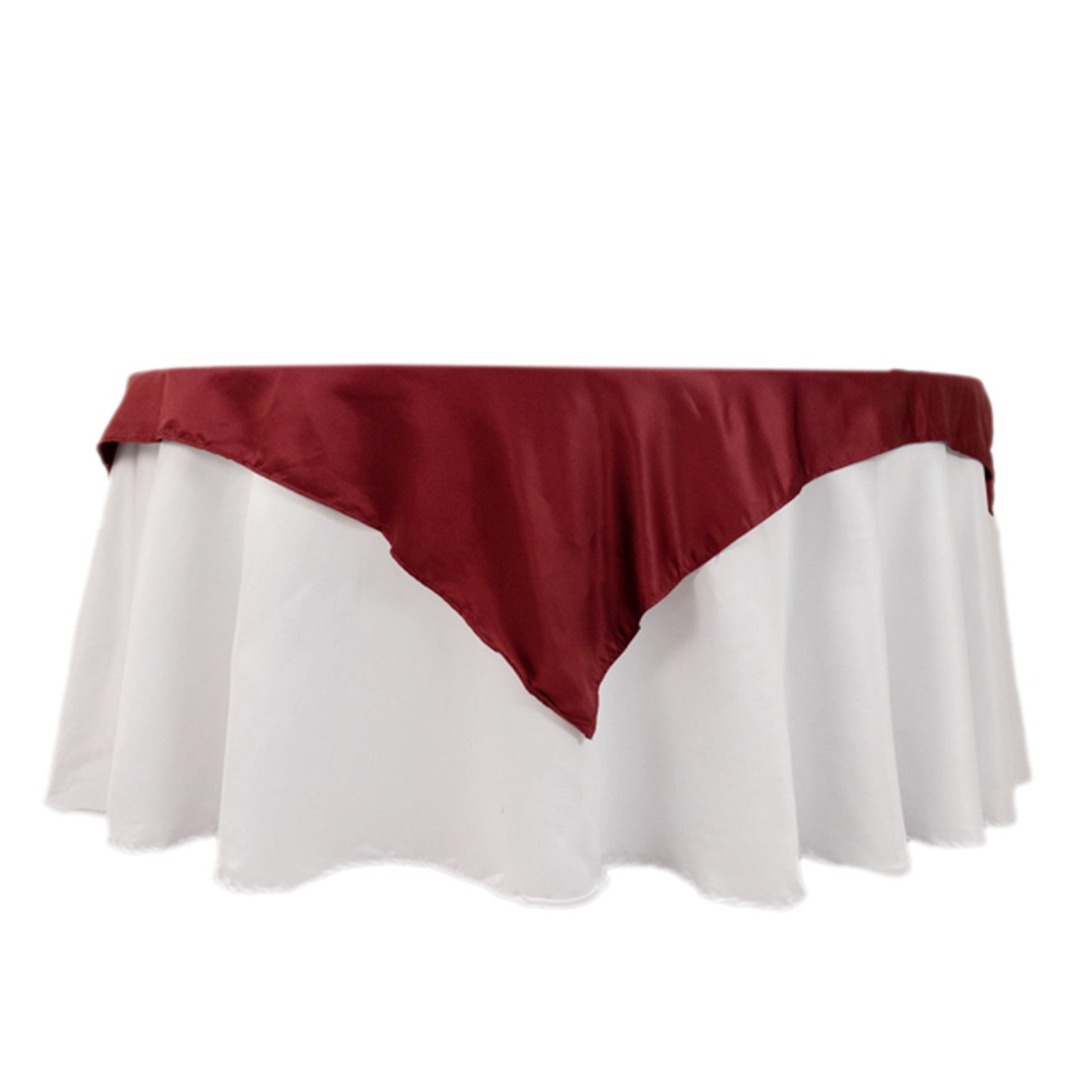 54"x54" Square Lamour Satin Tablecloths for a Wedding Party Decorations Supplies - Picture 22 of 135