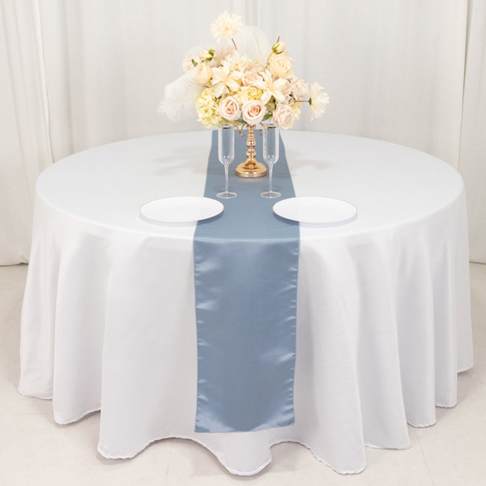 12" x 108" Satin Tischplatte Läufer glänzend Hochzeit Party Catering Dekorationen - Bild 51 von 170