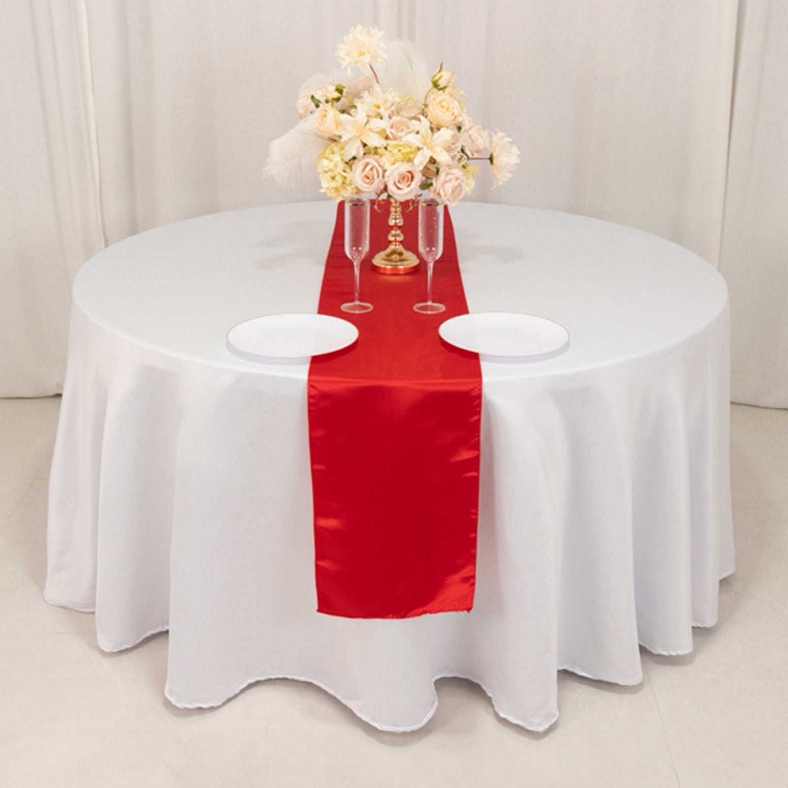 12" x 108" Satin Tischplatte Läufer glänzend Hochzeit Party Catering Dekorationen - Bild 139 von 170