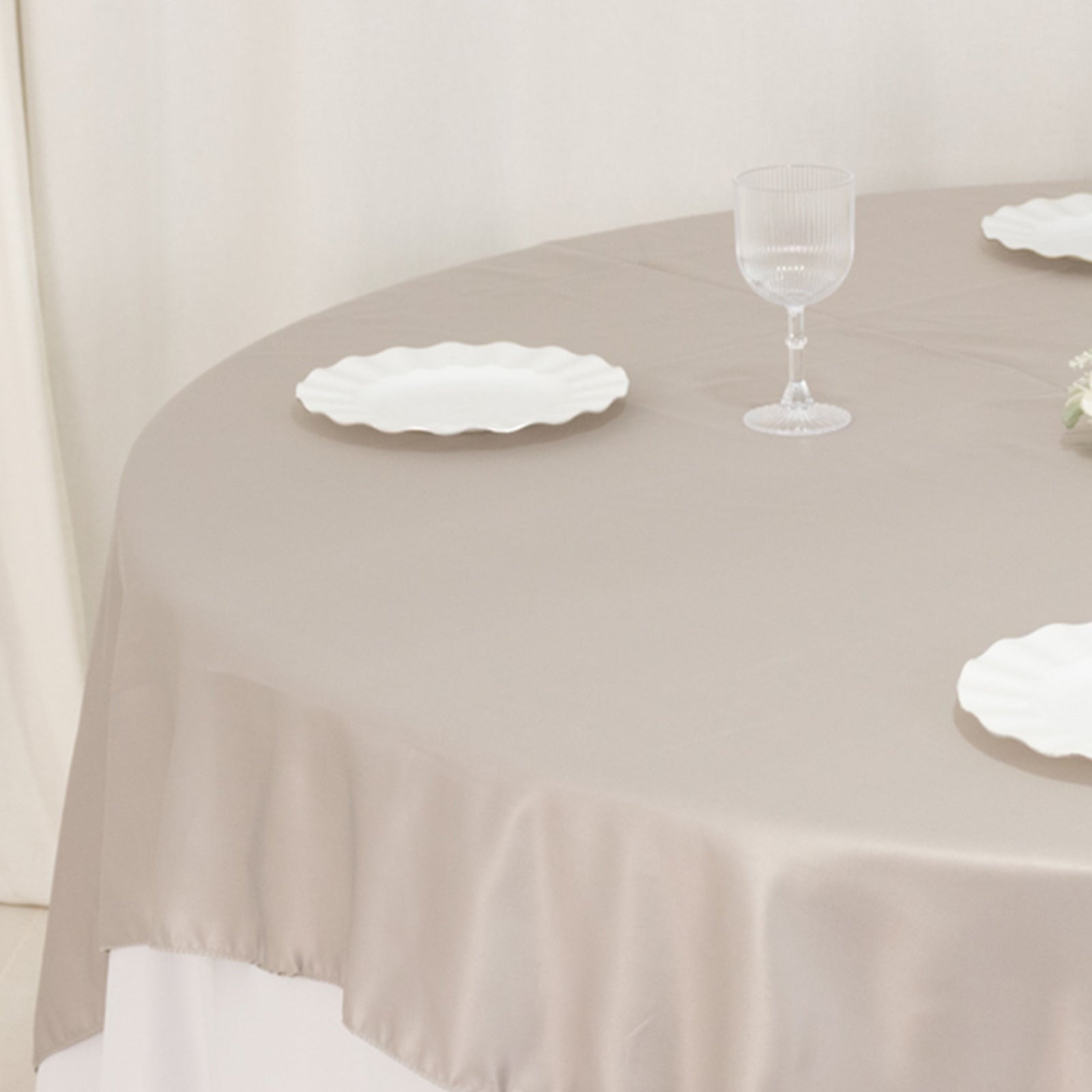 72" Square SATIN Table Overlay Smooth Finish Wedding Table Linens Decorations - Picture 161 of 171