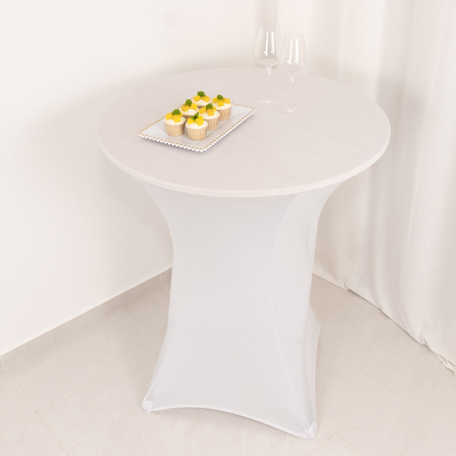 36" Elegant Spandex Cocktail Table Cover High Top Style Tablecloths Wedding - Picture 142 of 147