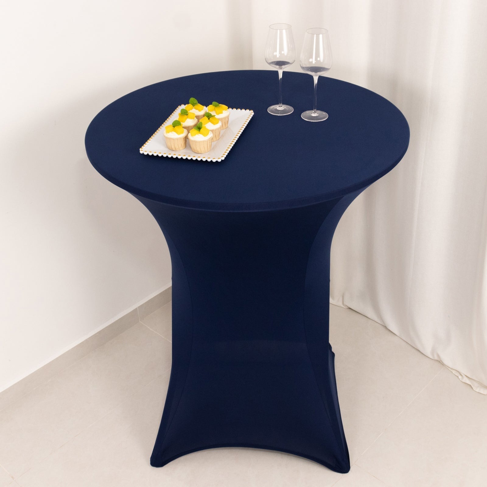 36" Elegant Spandex Cocktail Table Cover High Top Style Tablecloths Wedding - Picture 86 of 147