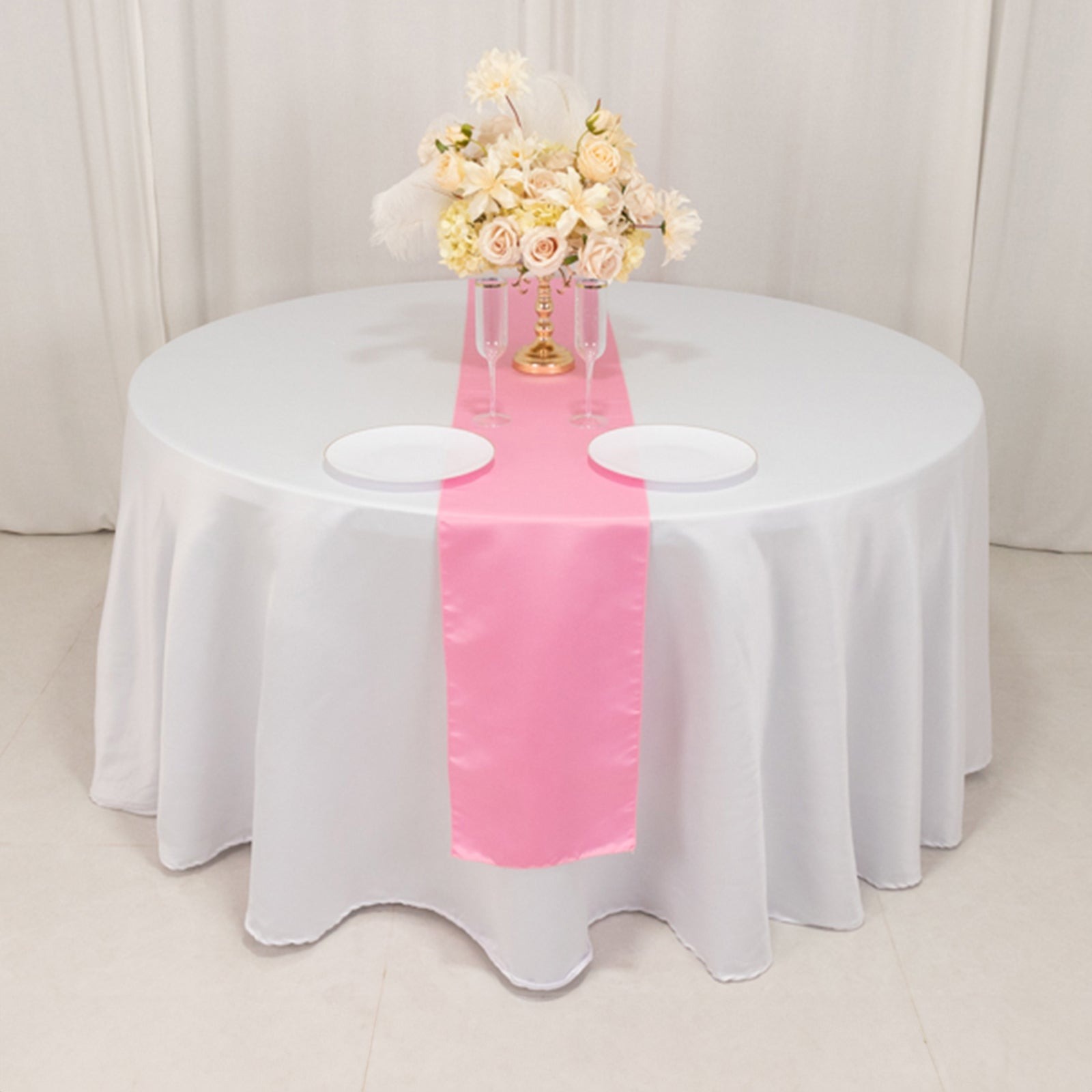 12" x 108" Satin Tischplatte Läufer glänzend Hochzeit Party Catering Dekorationen - Bild 123 von 170