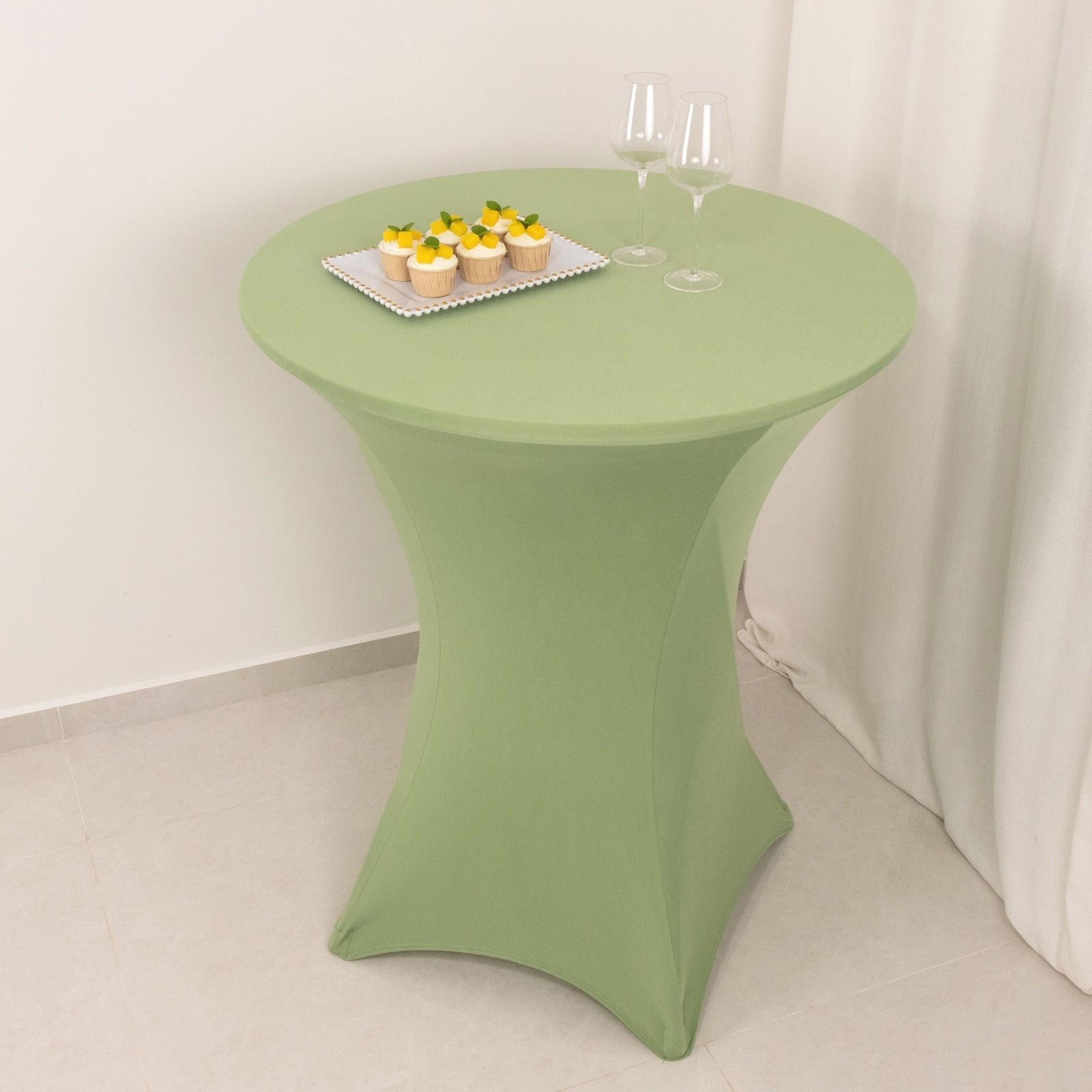 36" Elegant Spandex Cocktail Table Cover High Top Style Tablecloths Wedding - Picture 118 of 147
