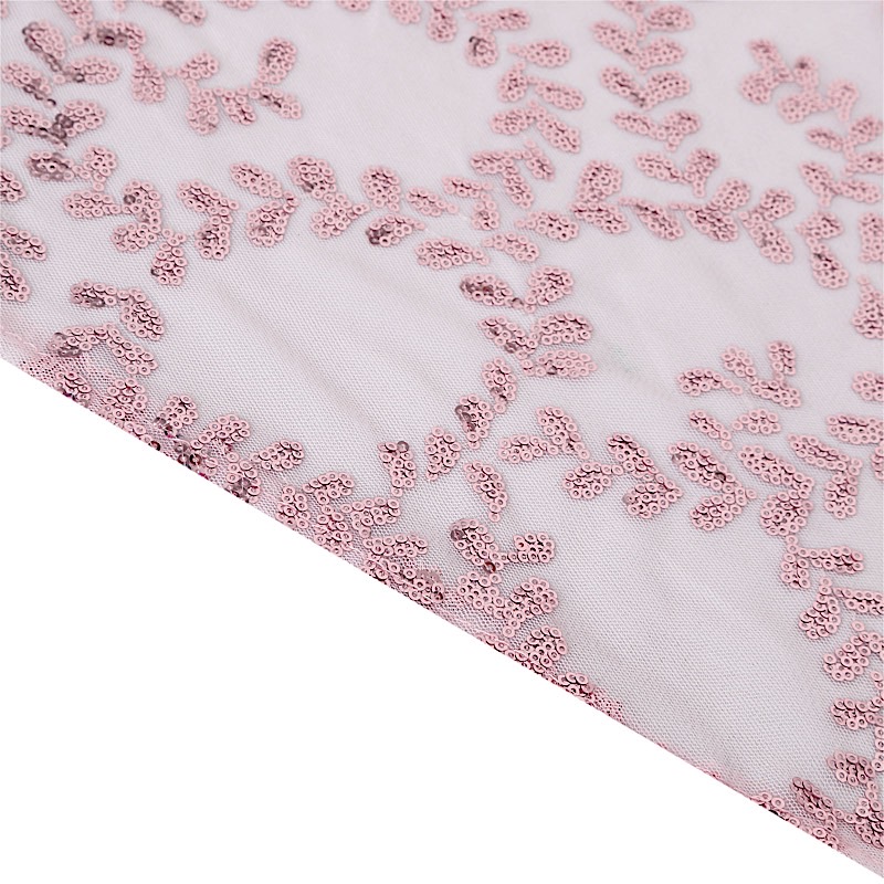 90x156" Sheer Tulle Rectangular Tablecloth Embroidered Sequins Party Decorations - Picture 17 of 41