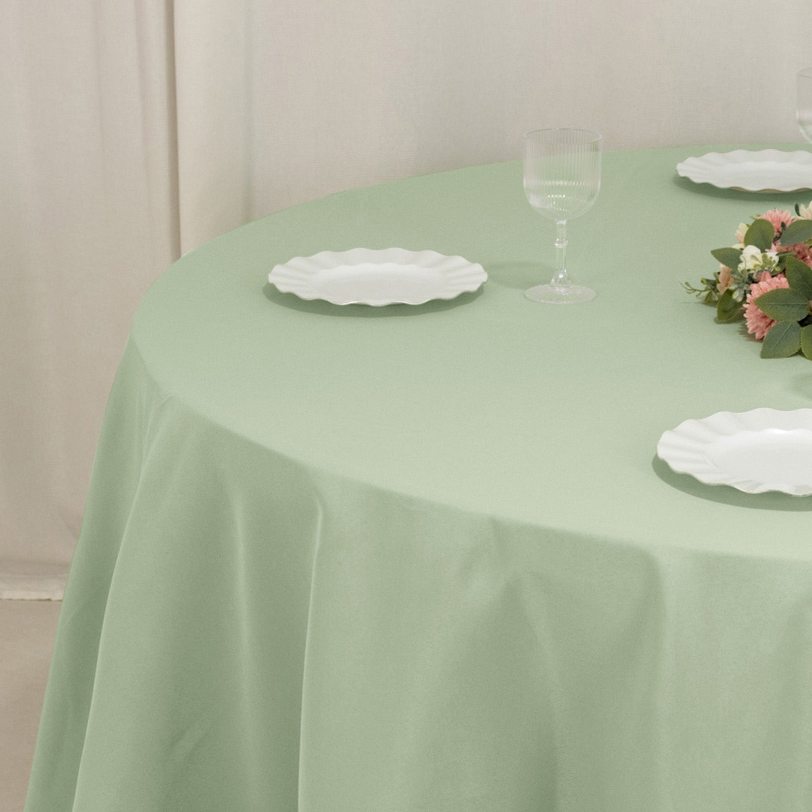 Round 120" Premium High Quality Polyester Tablecloth Wedding Party Table Linens - Picture 139 of 163
