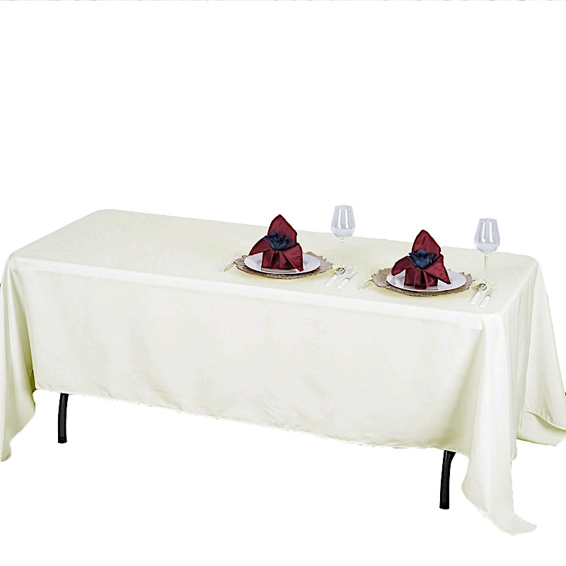 72x120" PREMIUM Polyester RECHTECKIGE Tischdecke Gastronomie Qualität Heim Bettwäsche - Bild 11 von 17