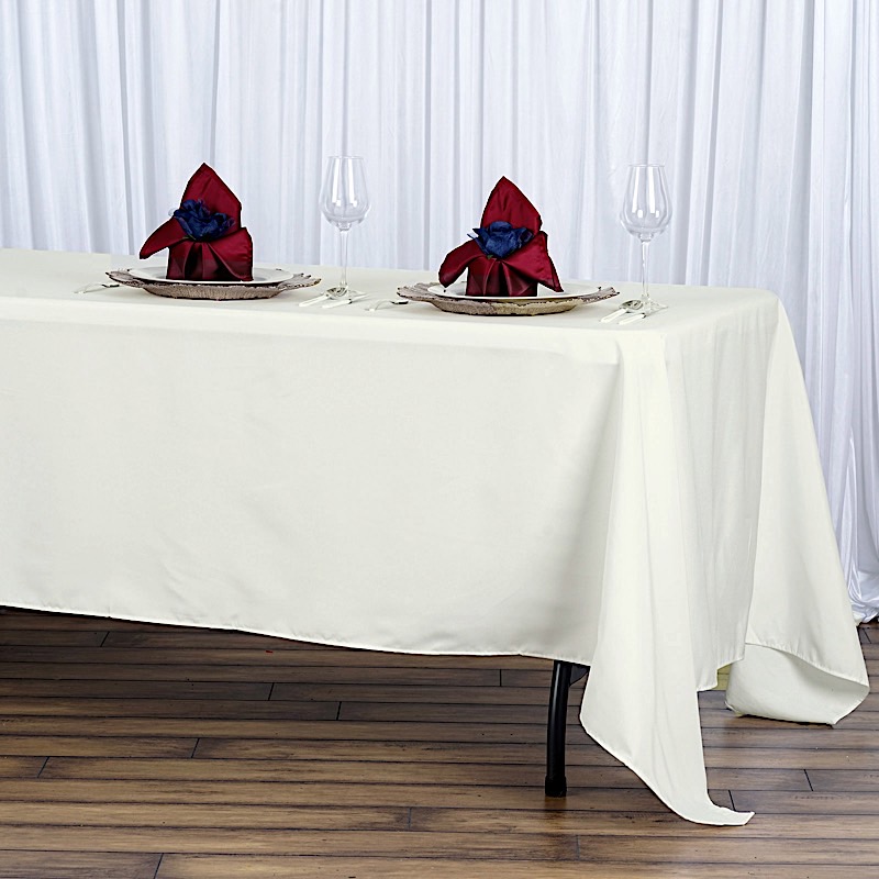 72x120" PREMIUM Polyester RECHTECKIGE Tischdecke Gastronomie Qualität Heim Bettwäsche - Bild 10 von 17