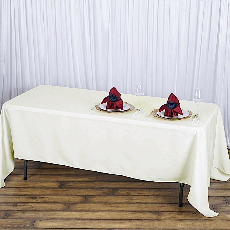 72x120" PREMIUM Polyester RECHTECKIGE Tischdecke Gastronomie Qualität Heim Bettwäsche - Bild 12 von 17