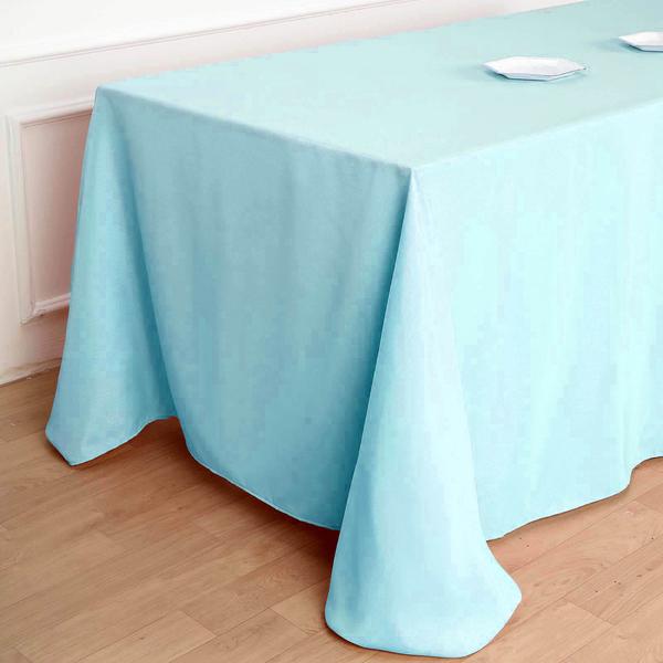 15 pcs 90x132" RECTANGLE Polyester TABLECLOTHS Wedding Linens Decorations SALE - Picture 29 of 232