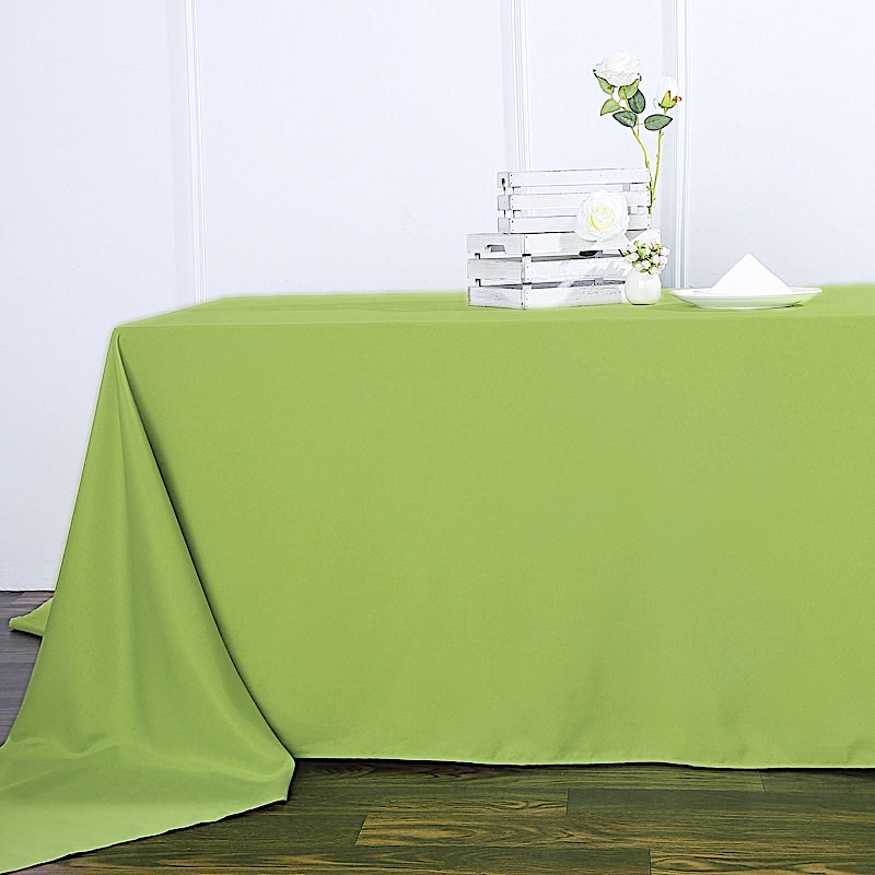 90x156-Inch RECTANGULAR Polyester Tablecloths Reception Catering Wedding Party - Picture 8 of 231