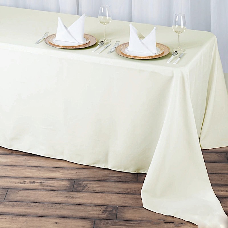 90x156-Inch RECTANGULAR High Quality Polyester Tablecloths Restaurant Catering - Picture 57 of 105