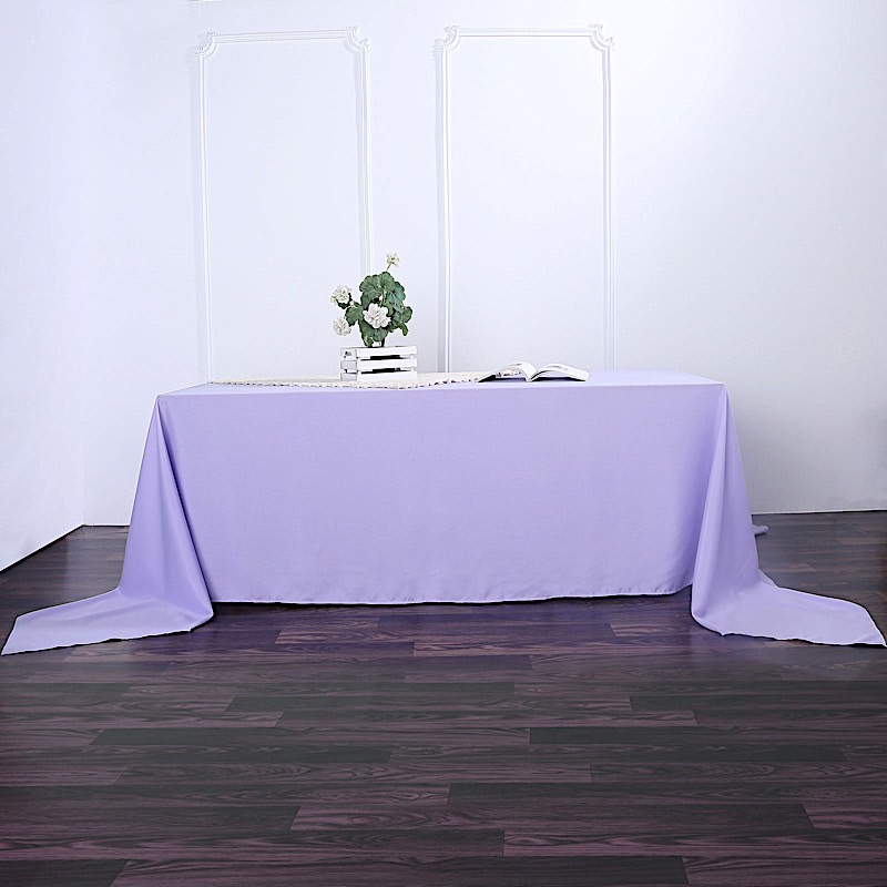 90x156-Inch RECTANGULAR Polyester Tablecloths Reception Catering Wedding Party - Picture 113 of 231