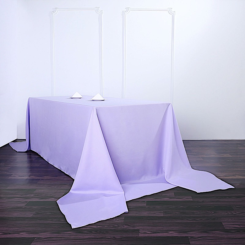 90x156-Inch RECTANGULAR Polyester Tablecloths Reception Catering Wedding Party - Picture 112 of 231