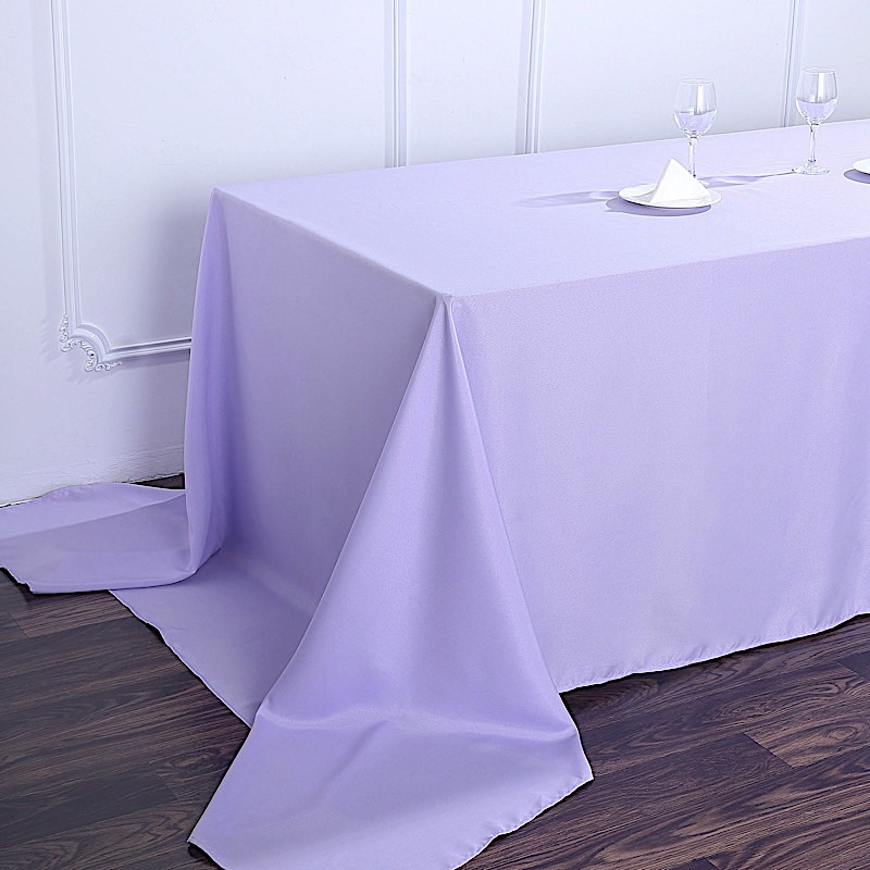 90x156-Inch RECTANGULAR Polyester Tablecloths Reception Catering Wedding Party - Picture 115 of 231