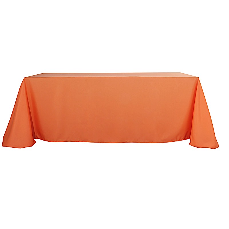 90x156-Inch RECTANGULAR Polyester Tablecloths Reception Catering Wedding Party - Picture 140 of 231