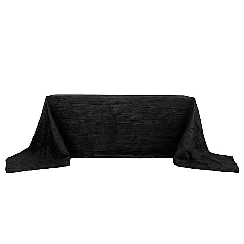 90x156-Inch Crinkle Accordion TAFFETA RECTANGLE TABLECLOTH Party Decorations - Picture 14 of 146