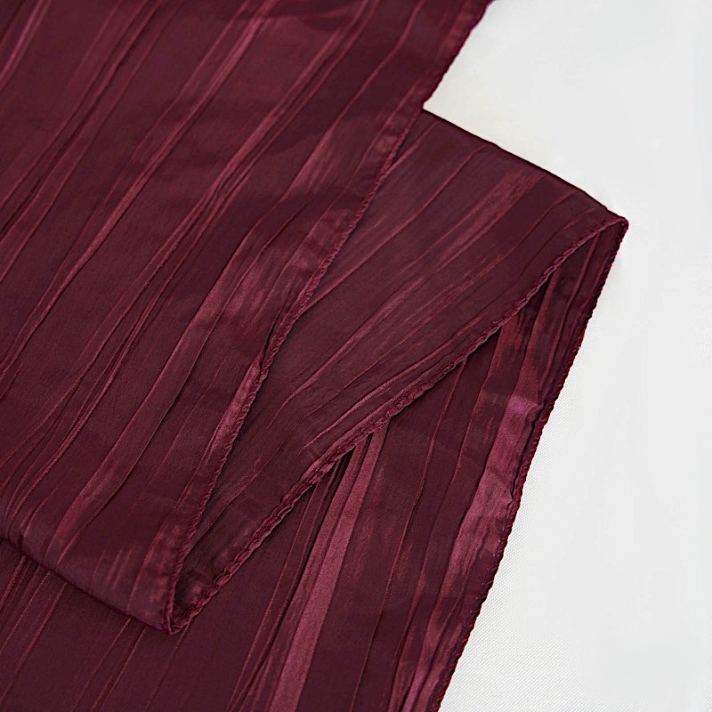 90x156-Inch Crinkle Accordion TAFFETA RECTANGLE TABLECLOTH Party Decorations - Picture 26 of 146