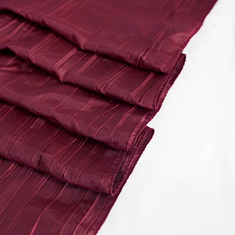 90x156-Inch Crinkle Accordion TAFFETA RECTANGLE TABLECLOTH Party Decorations - Picture 20 of 146