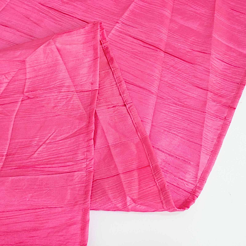 90x156-Inch Crinkle Accordion TAFFETA RECTANGLE TABLECLOTH Party Decorations - Picture 50 of 146