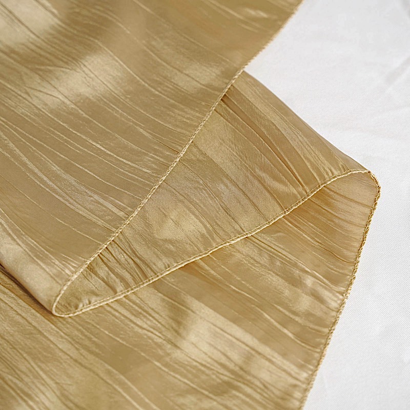 90x156-Inch Crinkle Accordion TAFFETA RECTANGLE TABLECLOTH Party Decorations - Picture 58 of 146