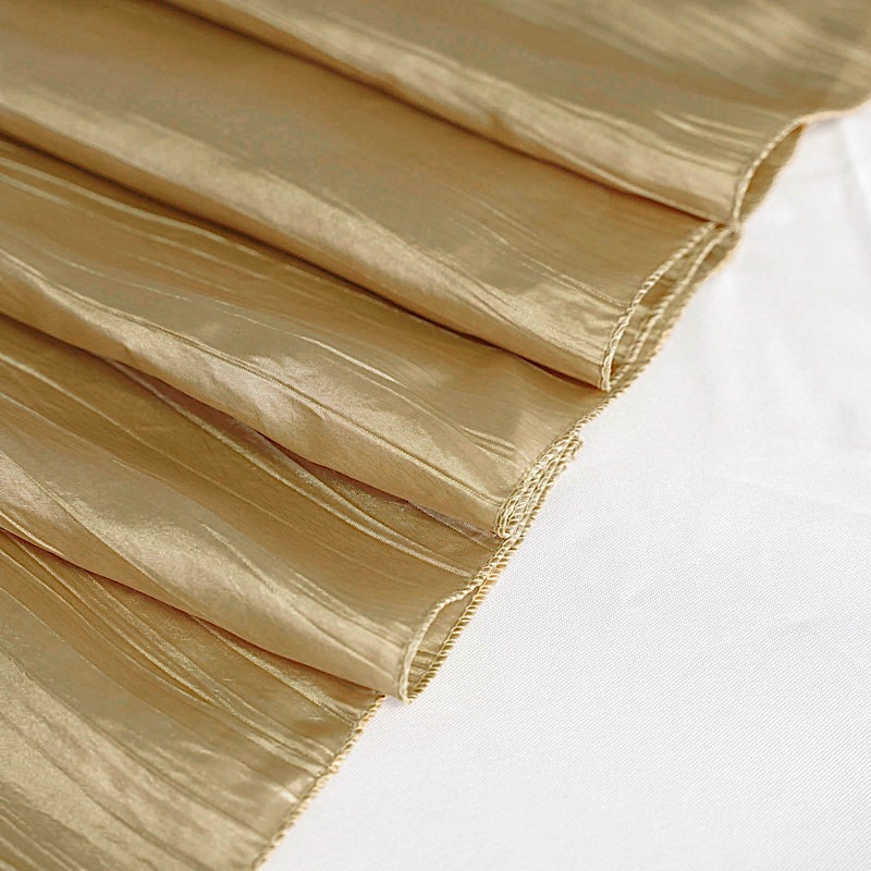90x156-Inch Crinkle Accordion TAFFETA RECTANGLE TABLECLOTH Party Decorations - Picture 52 of 146