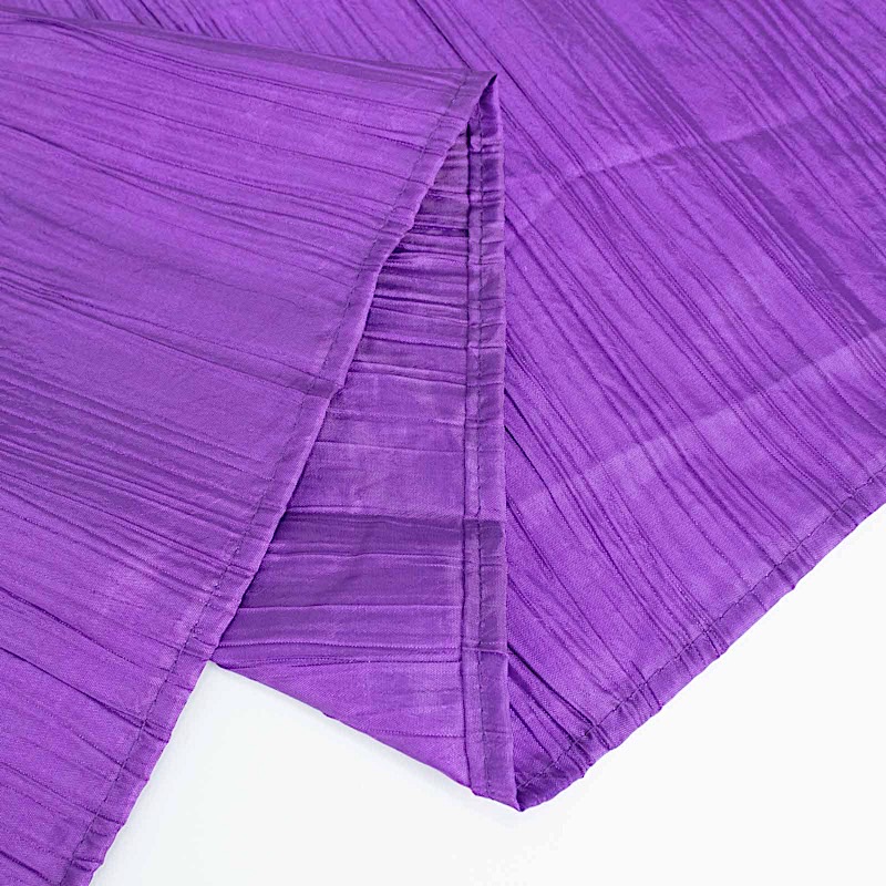 90x156-Inch Crinkle Accordion TAFFETA RECTANGLE TABLECLOTH Party Decorations - Picture 89 of 146