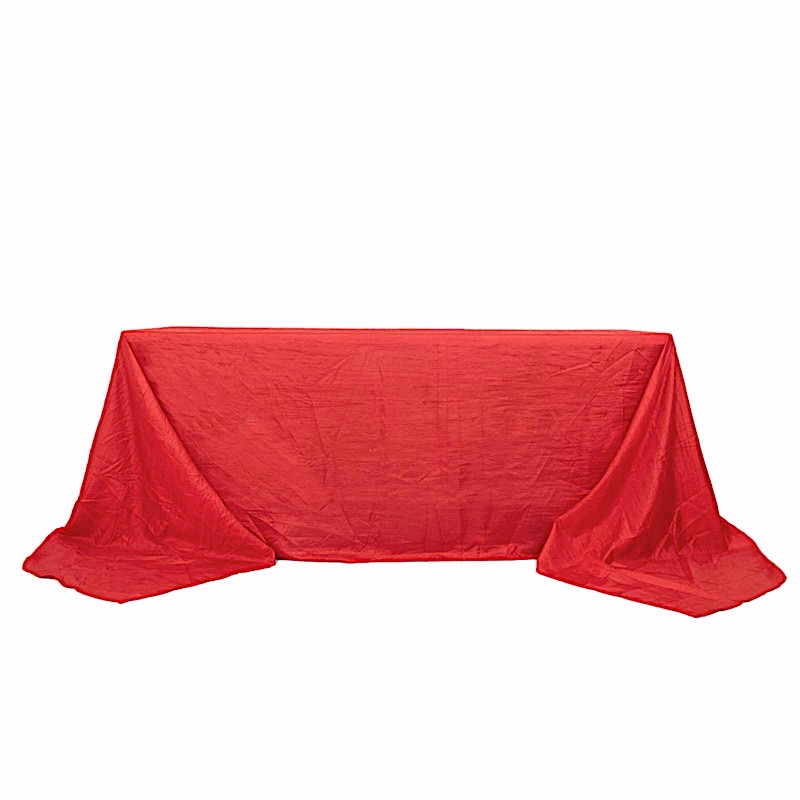 90x156-Inch Crinkle Accordion TAFFETA RECTANGLE TABLECLOTH Party Decorations - Picture 94 of 146