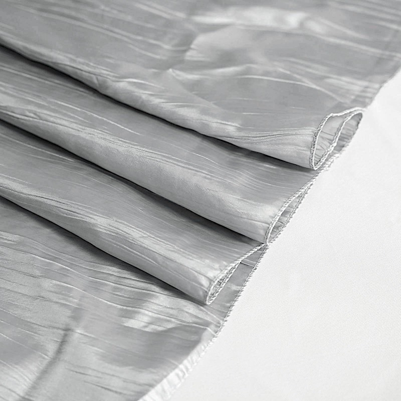 90x156-Inch Crinkle Accordion TAFFETA RECTANGLE TABLECLOTH Party Decorations - Picture 108 of 146