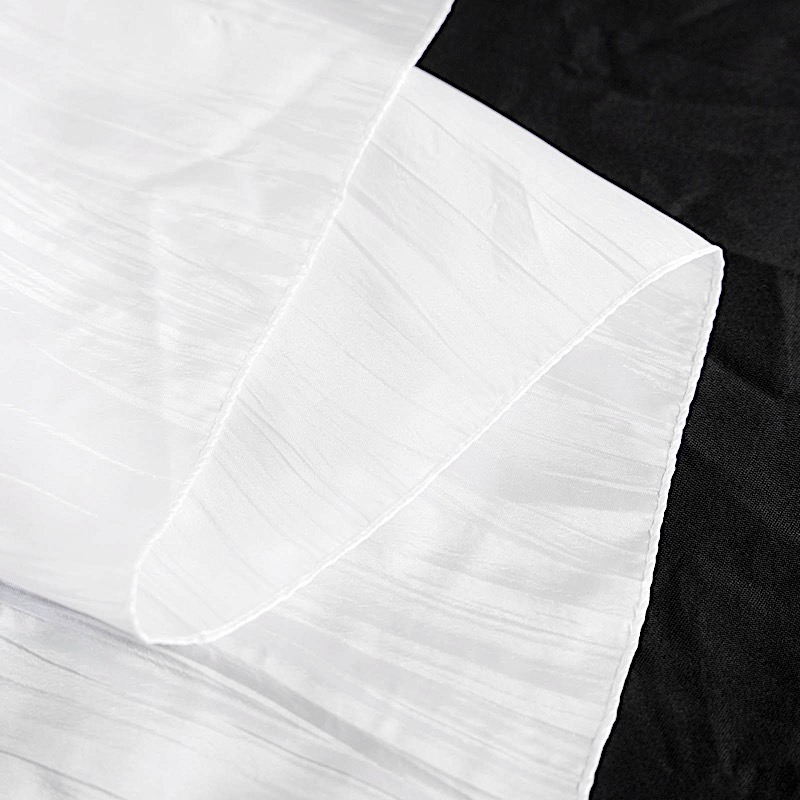 90x156-Inch Crinkle Accordion TAFFETA RECTANGLE TABLECLOTH Party Decorations - Picture 146 of 146