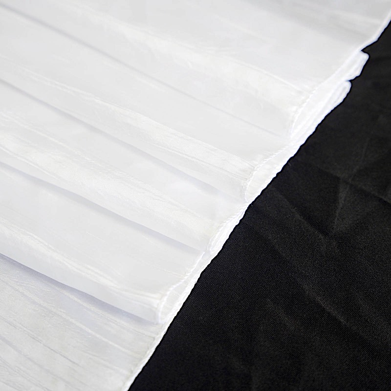 90x156-Inch Crinkle Accordion TAFFETA RECTANGLE TABLECLOTH Party Decorations - Picture 140 of 146