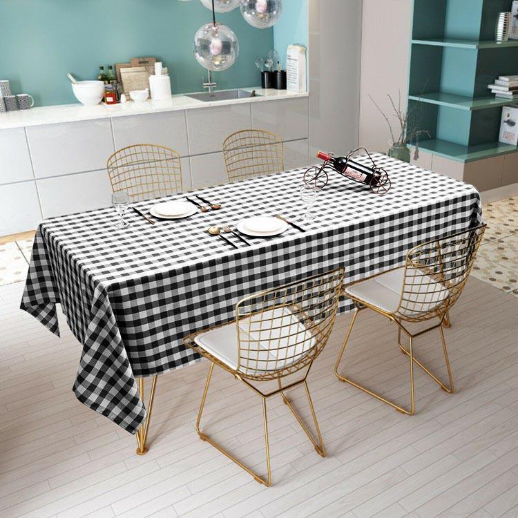 60x126" Checkered Gingham Tablecloth Polyester Rectangular Linens Wedding PARTY - Picture 8 of 53